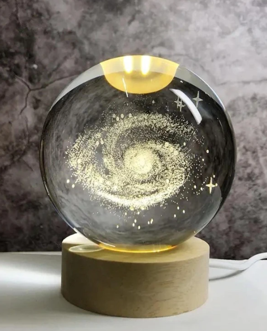 Galaxy Pattern Artificial Crystal Ball Decoration Craft