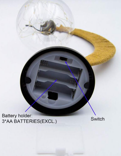 Battery-powered Led Iron Art Ball Shaped Decoration Light