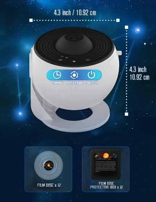Star Projector, 12 in 1 Planetarium Galaxy Projector Realistic Starry