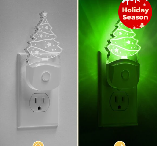 LED Night Light Plug into Wall, Multi-Color Changing LED Wall