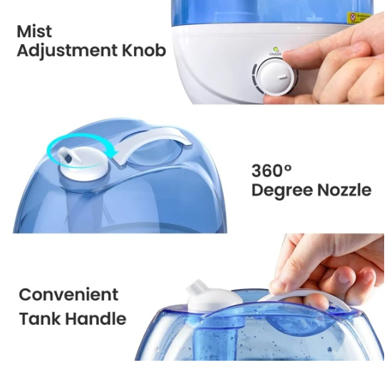 2.6L Cool Mist Humidifiers