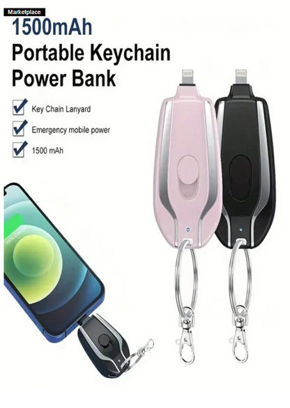 Portable Mini Keychain Emergency Power Bank