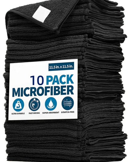 10pcs/pack Black Flat Screen Cleaning Cloth
