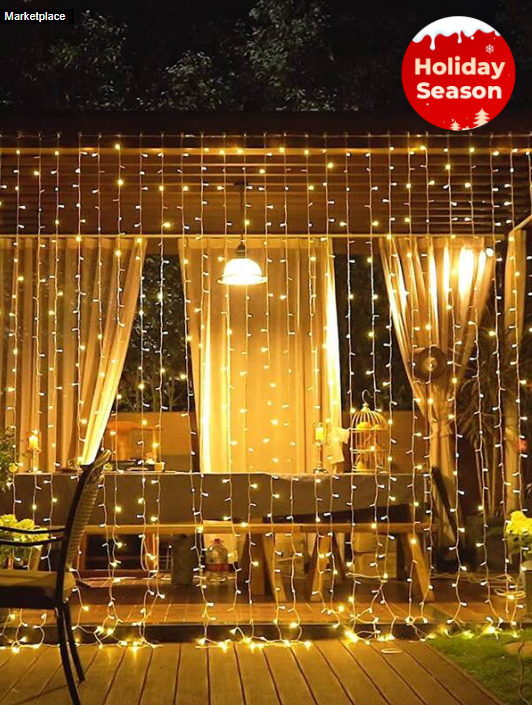 10M Christmas Warm White Lights String Outdoor Waterproof